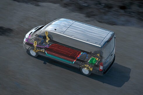 Ford E-Transit 2025 Camioneta Van Eléctrica que optimiza el espacio de carga y batería